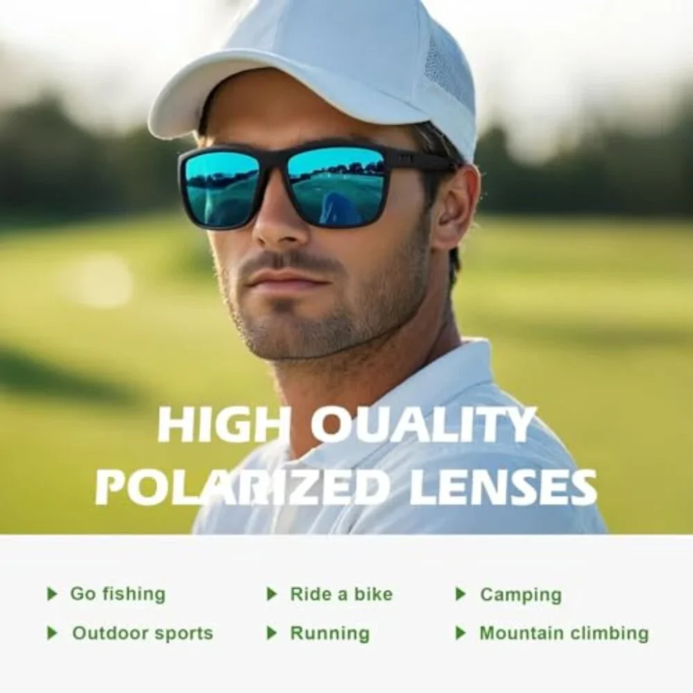 Polarized Sports Sunglasses UV Protection Lightweight Driving Fishing Golf
